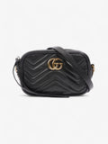 Gucci Marmont Black Matelasse Leather Mini