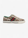 Gucci GG Tennis 1977 Sneakers Beige  / Green / Red Canvas EU 37 UK 4