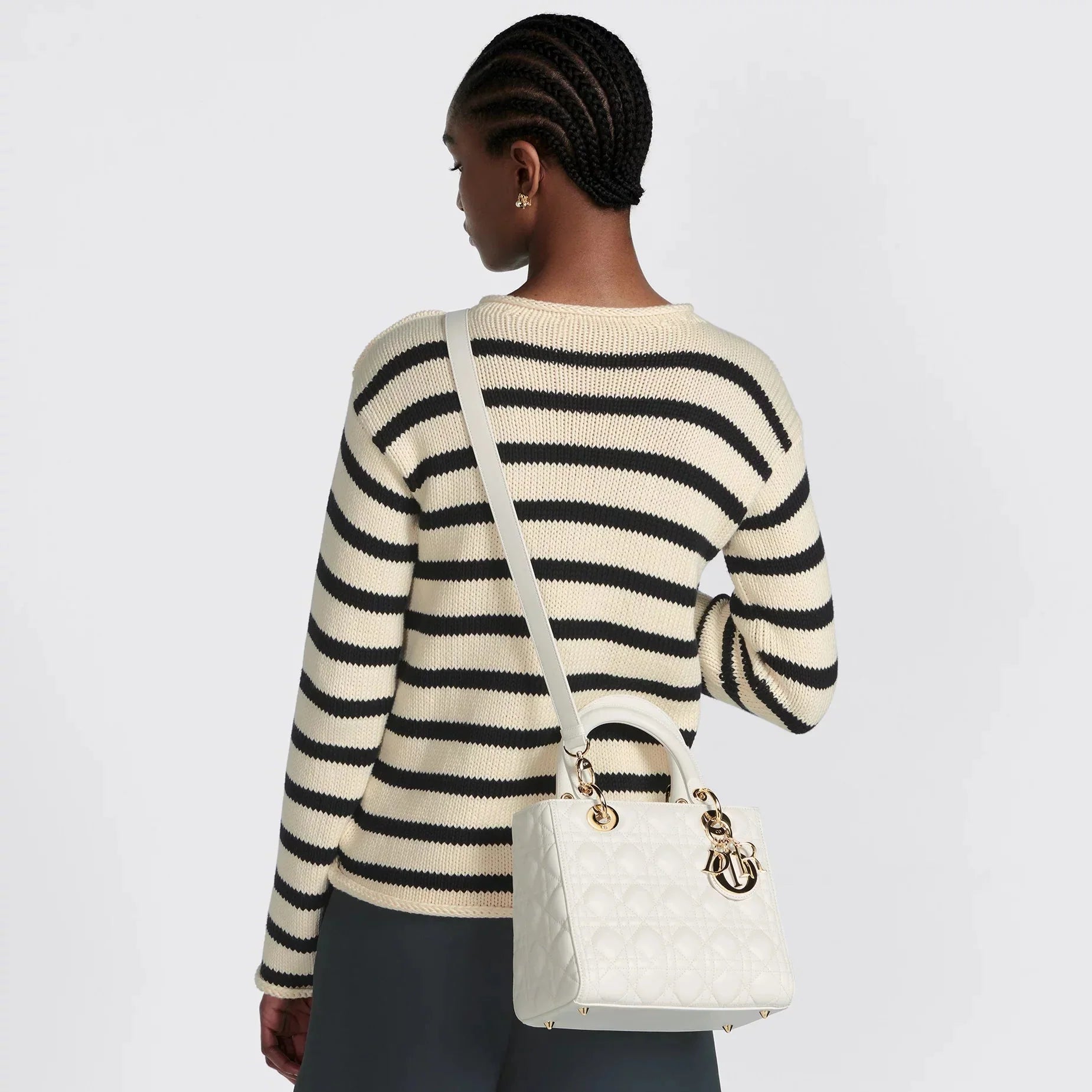 Dior Medium Lady Dior Bag - Latte Cannage Lambskin