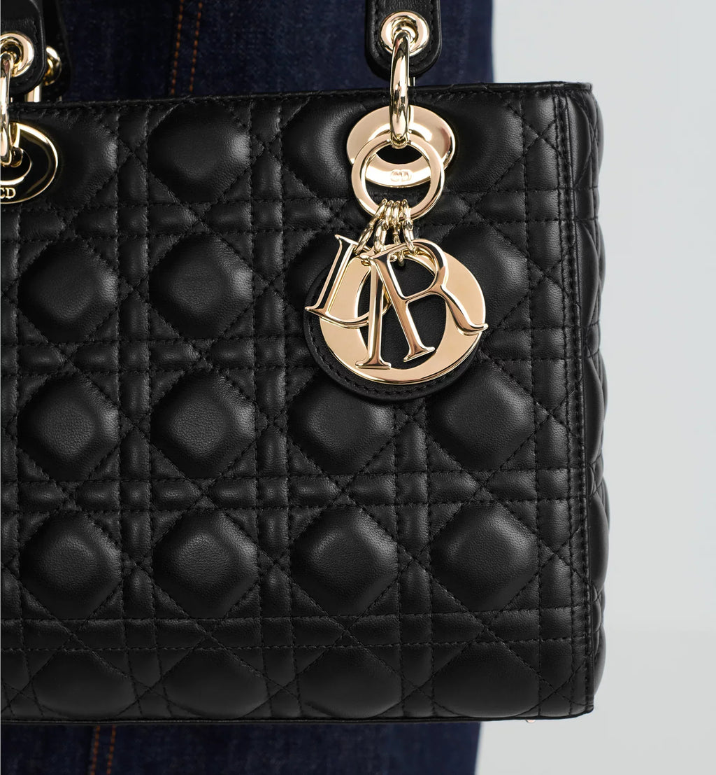 Dior Medium Lady Dior My ABCDior Bag - Black