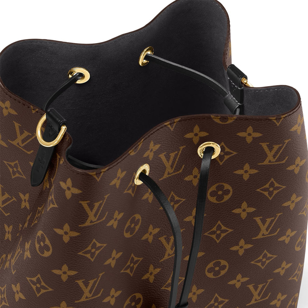 LOUIS VUITTON MONOGRAM NOÉNOE MM SHOULDER BAG BLACK