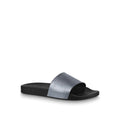 LOUIS VUITTON EMBOSSED MONOGRAM WATERFRONT MULES
