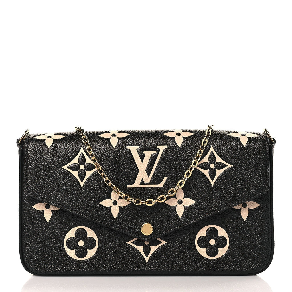 LOUIS VUITTON MONOGRAM EMPREINTE FÉLICIE LEATHER POCHETTE