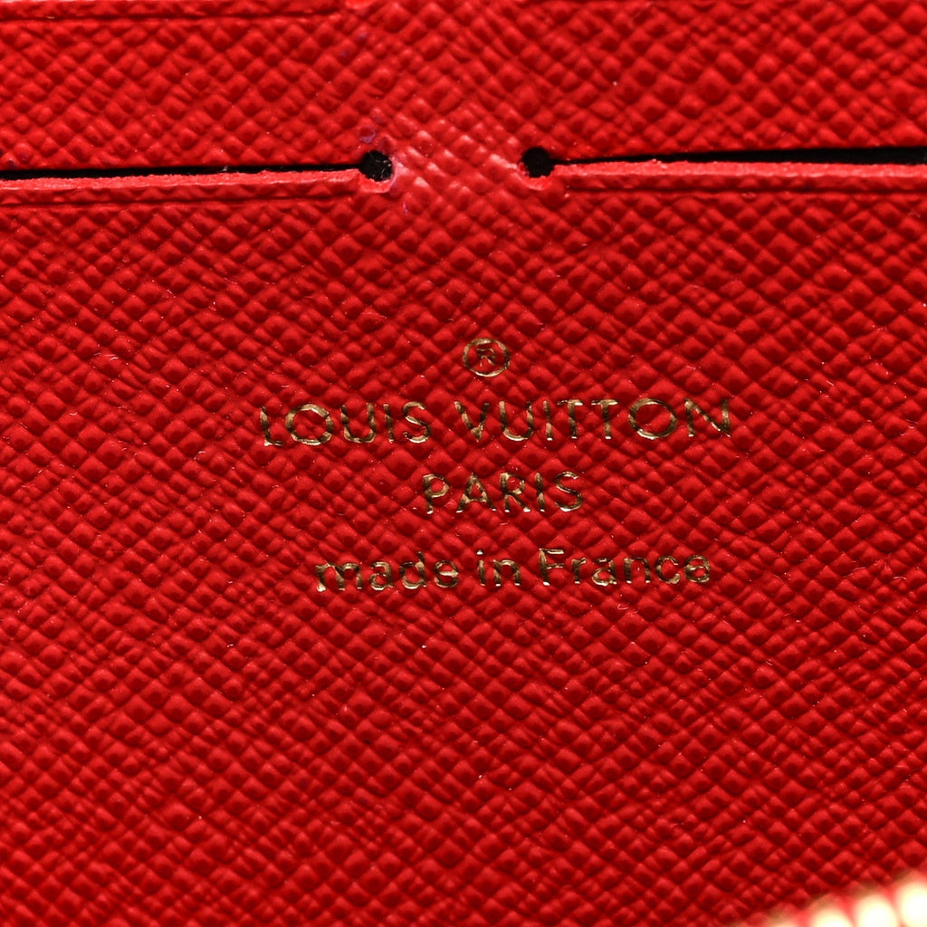 LOUIS VUITTON MONOGRAM RETIRO ZIPPY WALLET IN CHERRY