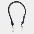 LOUIS VUITTON BLACK LEATHER ADJUSTABLE SHOULDER BAG STRAP