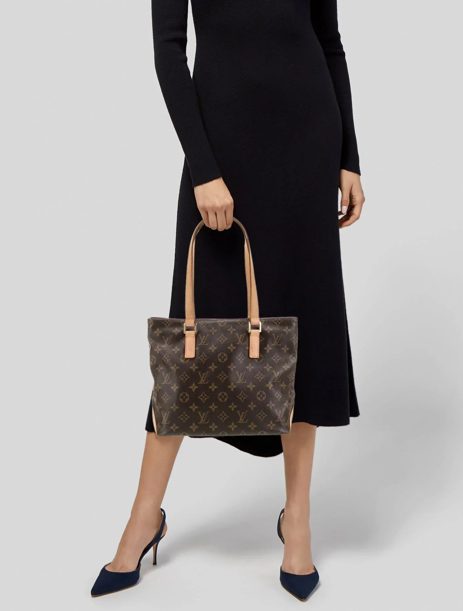 LOUIS VUITTON LV MONOGRAM CABAS PLANO VINTAGE TOTE