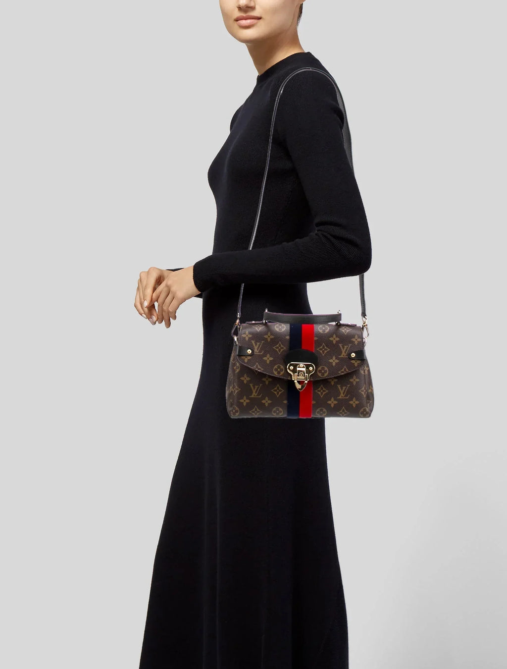 LOUIS VUITTON LV MONOGRAM GEORGES BB BROWN SHOULDER BAG