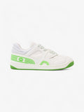 Gucci Basket Sneakers White  / Green Canvas EU 38 UK 5