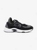 Chanel CC Logo Sneakers Grey / Black Wool EU 37 UK 4