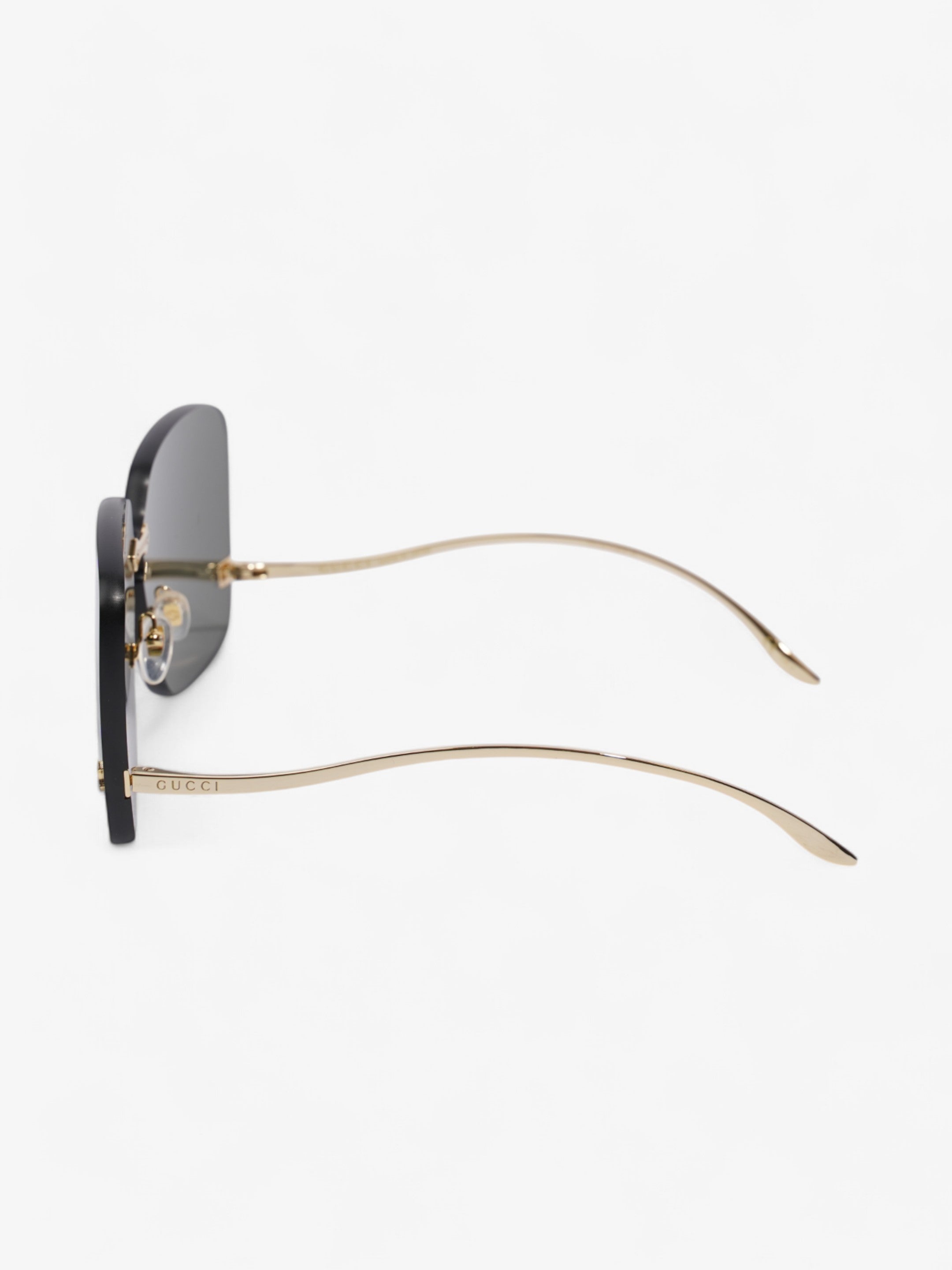 Gucci GG 0352S Sunglasses Black / Gold Base Metal 145mm