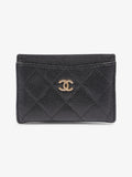 Chanel  Holder Black Caviar Leather