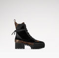LOUIS VUITTON LAUREATE SUEDE LEATHER PLATFORM DESERT BOOTS