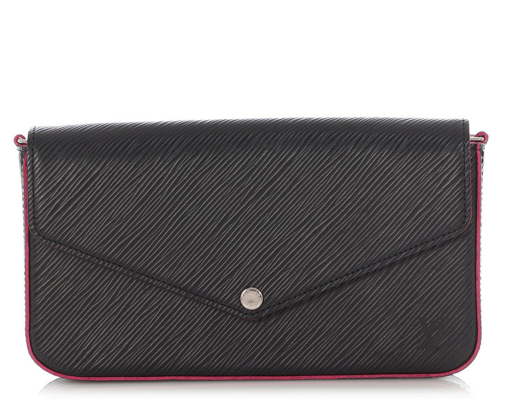 Louis Vuitton Epi Pochette Felicie Chain Bag - Black Hot Pink