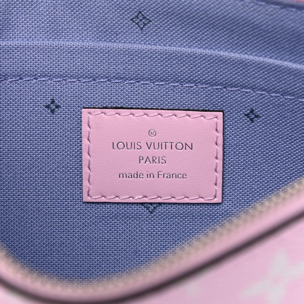 LOUIS VUITTON MONOGRAM ESCALE  NEVERFULL POCHETTE PASTEL