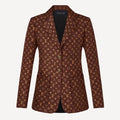 LOUIS VUITTON MONOGRAM SILK TWILL BLAZER