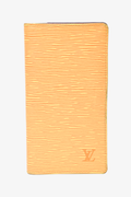 Louis Vuitton 2001 Yellow Epi Leather Bifold Wallet