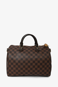 Louis Vuitton 2014 Damier Ebene Speedy Bandouliere 30 with Strap