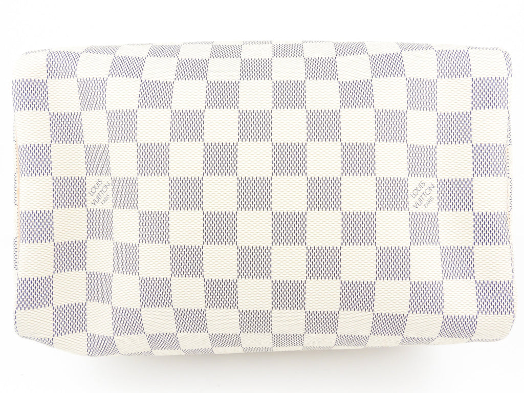 Louis Vuitton Damier Azur Coated Canvas Speedy 25cm Boston Bag