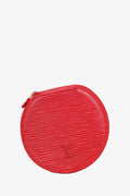Louis Vuitton Red Epi Leather Bijoux Jewelry Case