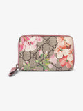 Gucci Blooms Zip Around  Case Wallet GG Supreme Canvas