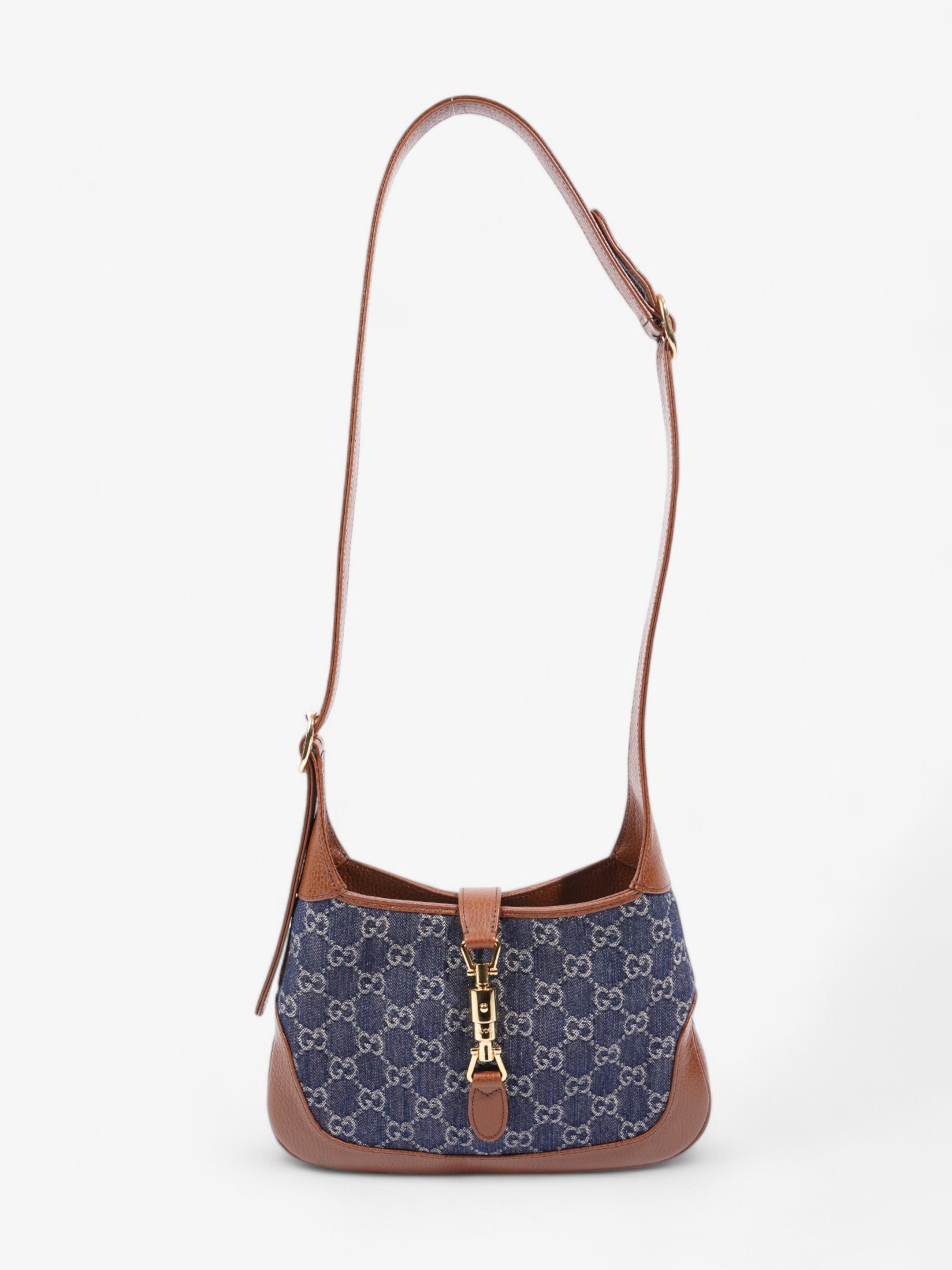 Gucci Jackie 1961 Brown / Denim Denim Small
