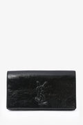 Saint Laurent Black Patent Leather 'Belle Du Jour' Clutch