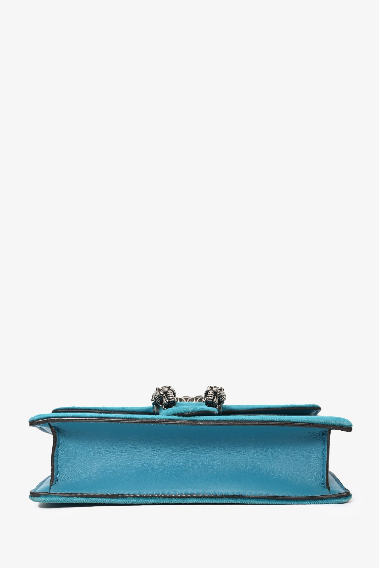Gucci Teal Velvet Super Mini Dionysus Crossbody
