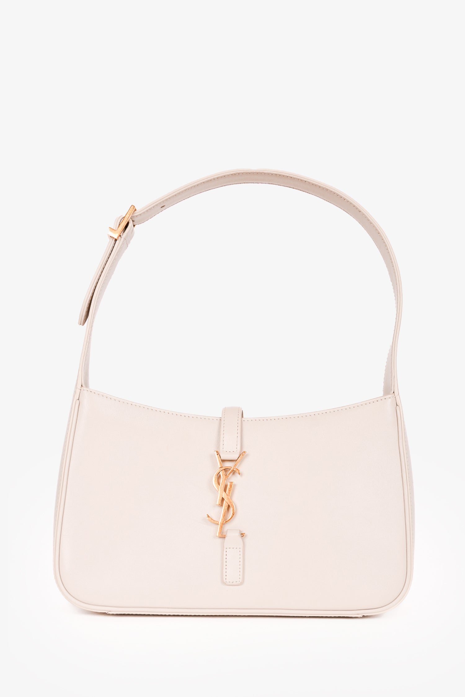 Saint Laurent 2021 Blanc Vintage Leather Le 5 A 7 Shoulder Bag