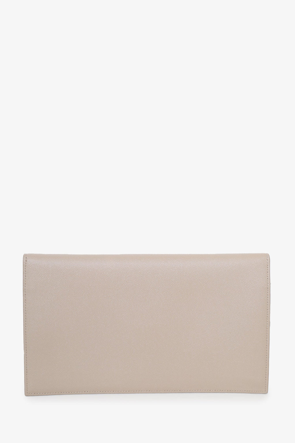Saint Laurent Beige Grain De Poudre Uptown Pouch