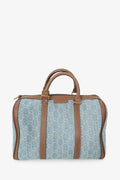 Gucci Blue/Brown Denim/Leather GG Supreme Boston Top Handle with Strap