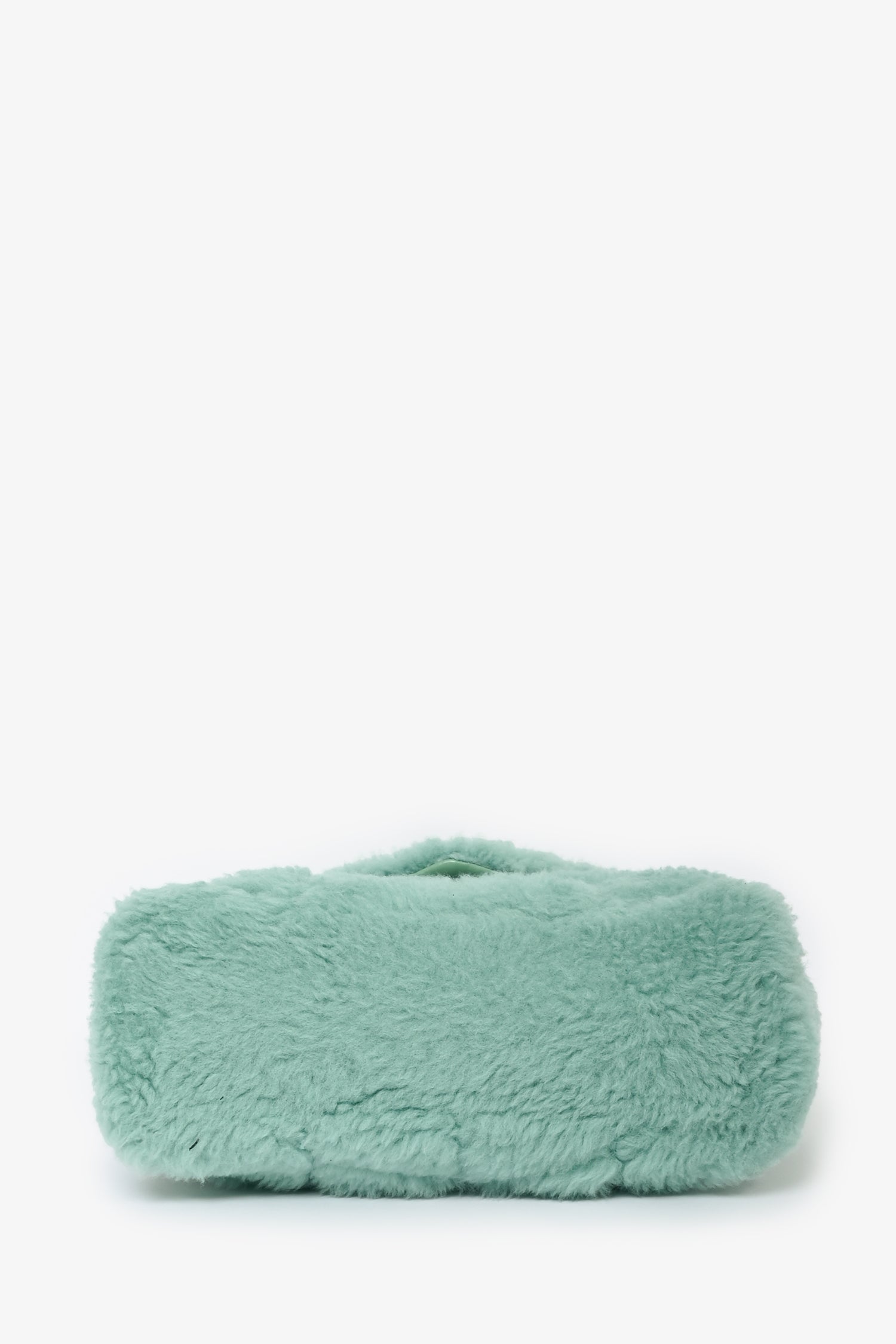 Saint Laurent 2021 Teal Shearling Loulou Shoulder Bag (As Is)