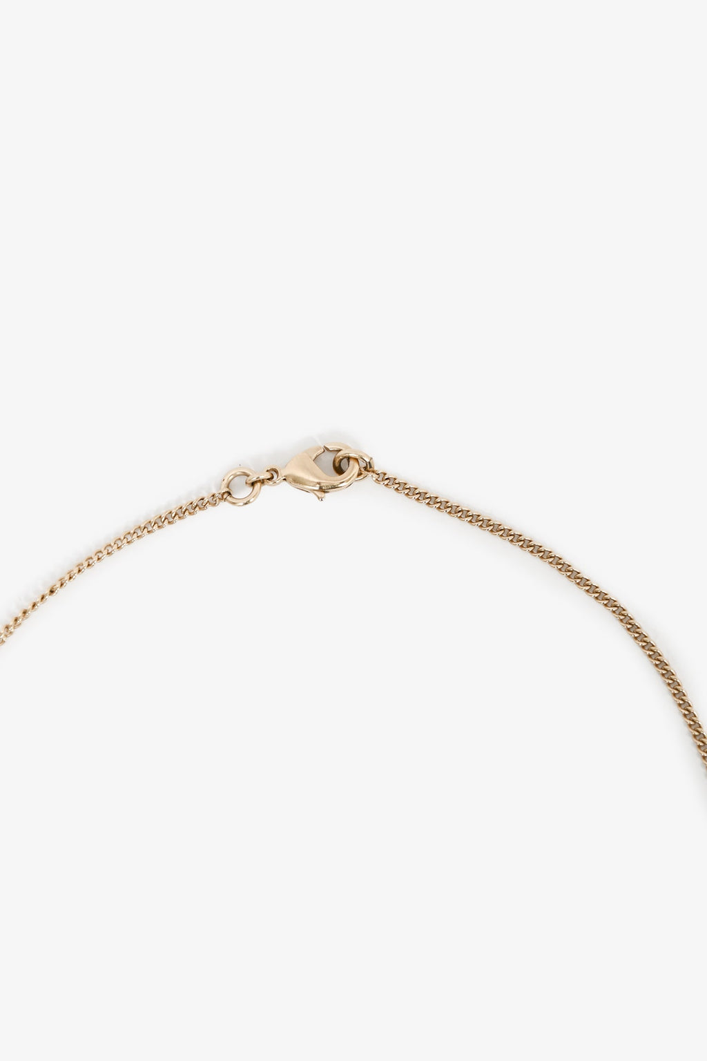 Pre-Loved Chanel™ 2012 Gold Toned 'CC' Faux Pearl Drop Necklace