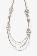 Pre-Loved Chanel™ 2018 'Metiers D'art' Crystal Embellished CC Anchor Multi-Strand Necklace
