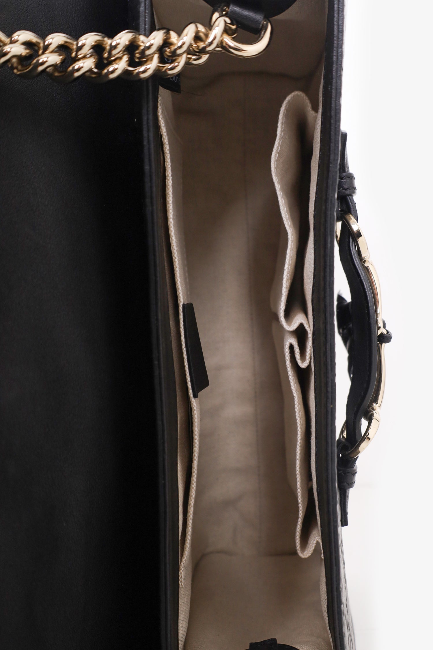 Gucci Black GG Signature Medium Emily Shoulder Bag