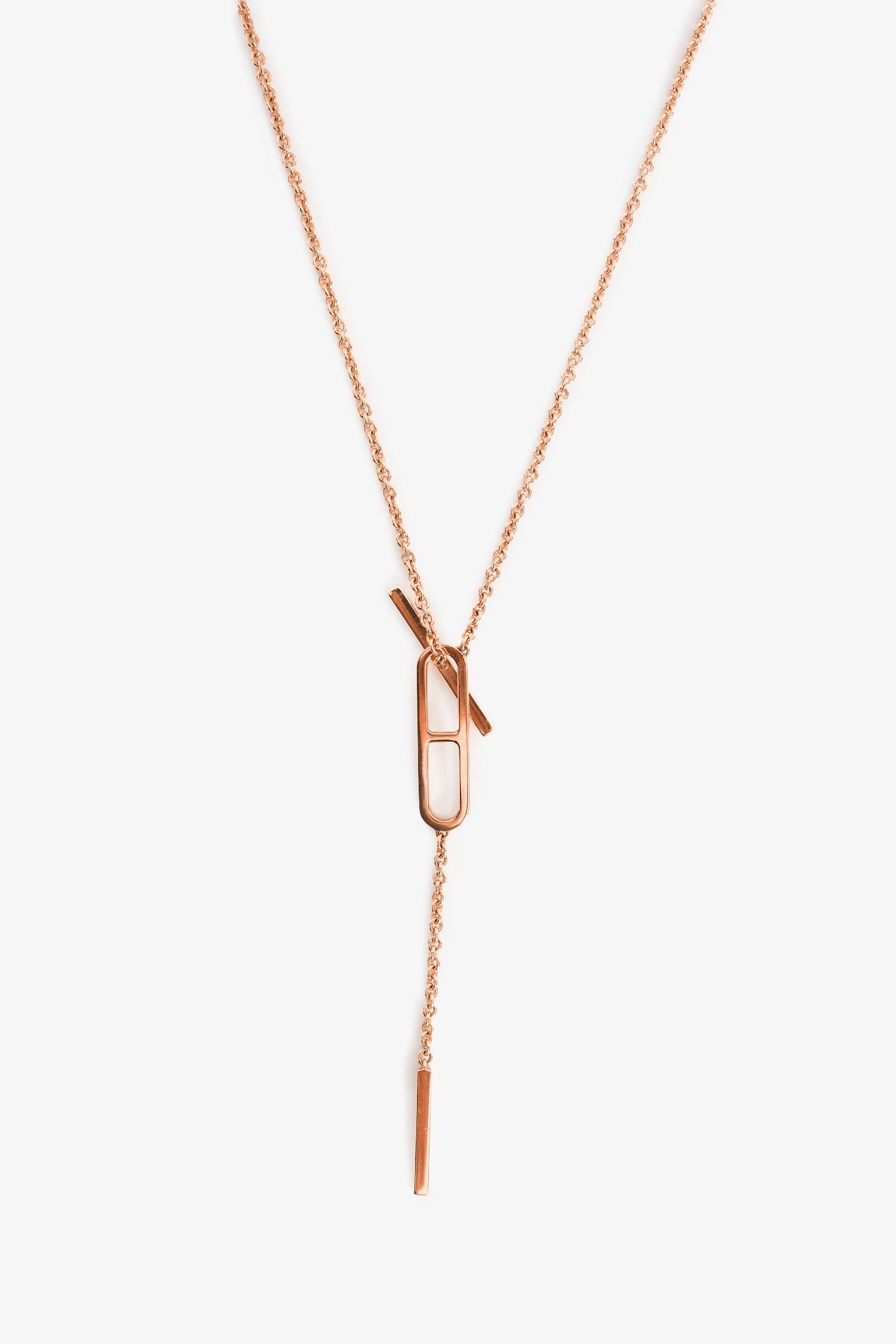 Hermès 18K Gold 'Ever Chaîne d'Ancre Lariat' Necklace