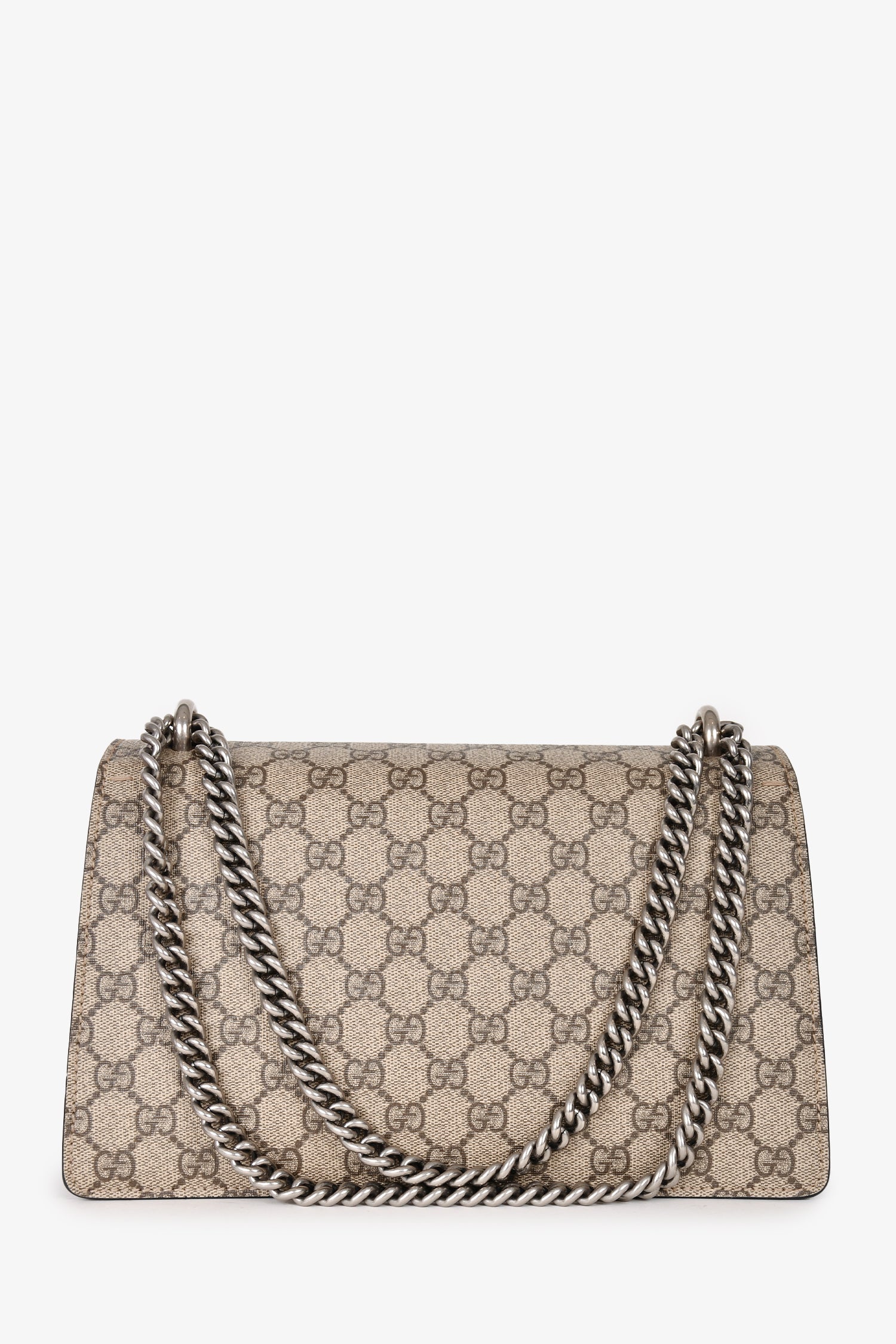 Gucci GG Supreme/Black Suede Small Dionysus Chain Bag