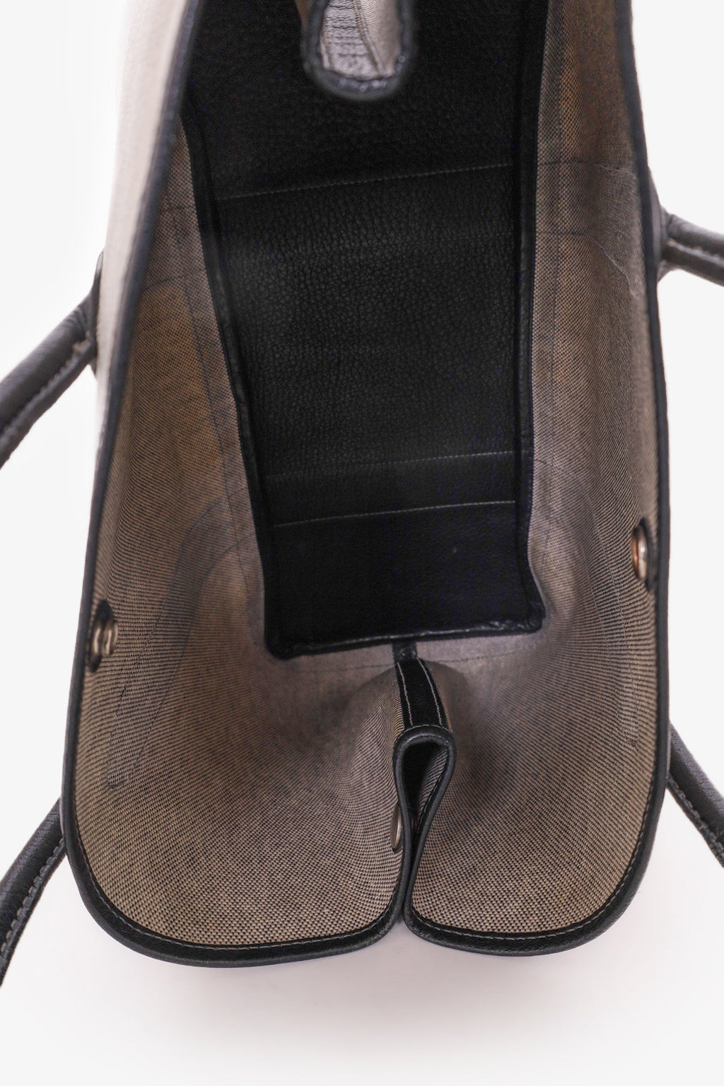 Hermès 2002 Beige/Black Coated Canvas/Leather Garden Party 36