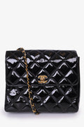 Pre-Loved Chanel™ 1994 Quilted Patent Leather CC Flap Bag