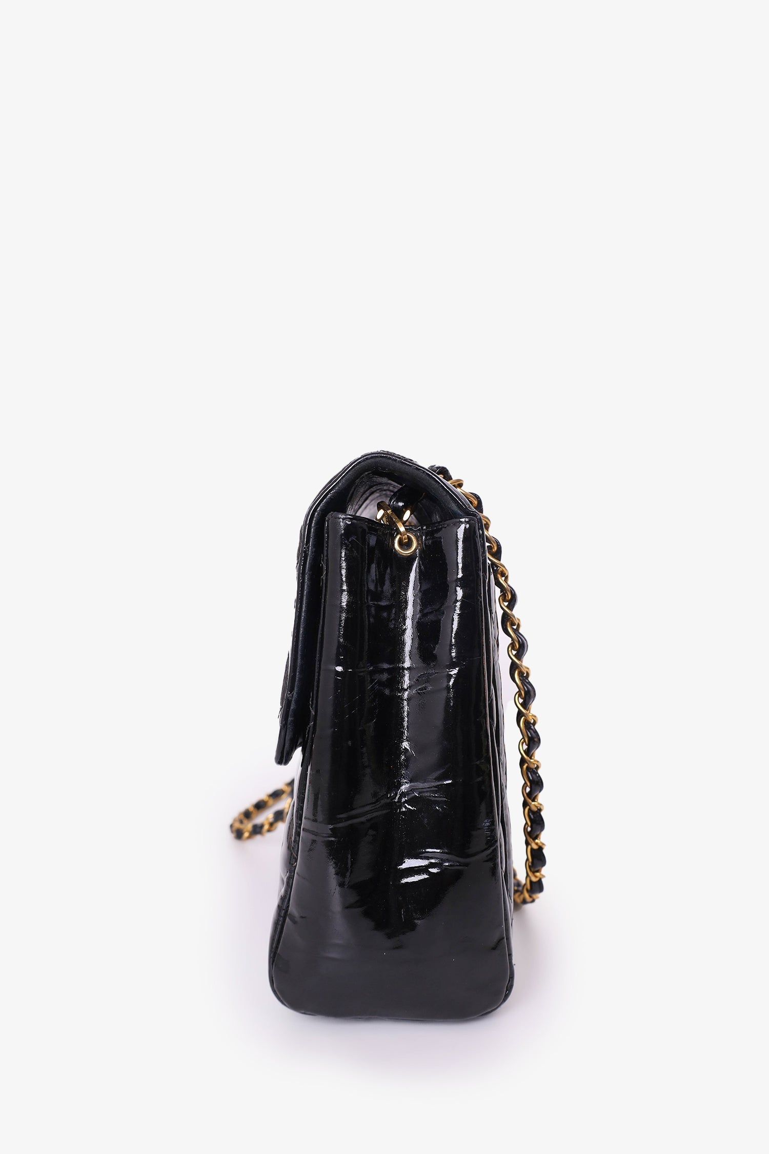 Pre-Loved Chanel™ 1994 Quilted Patent Leather CC Flap Bag