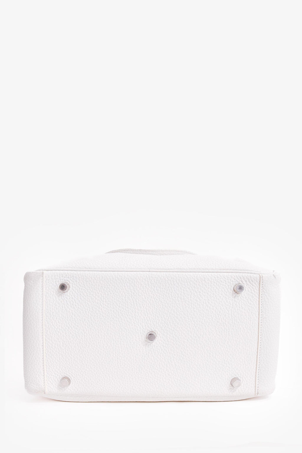 Hermès 2008 White Clemence Leather Lindy 30 (As Is)