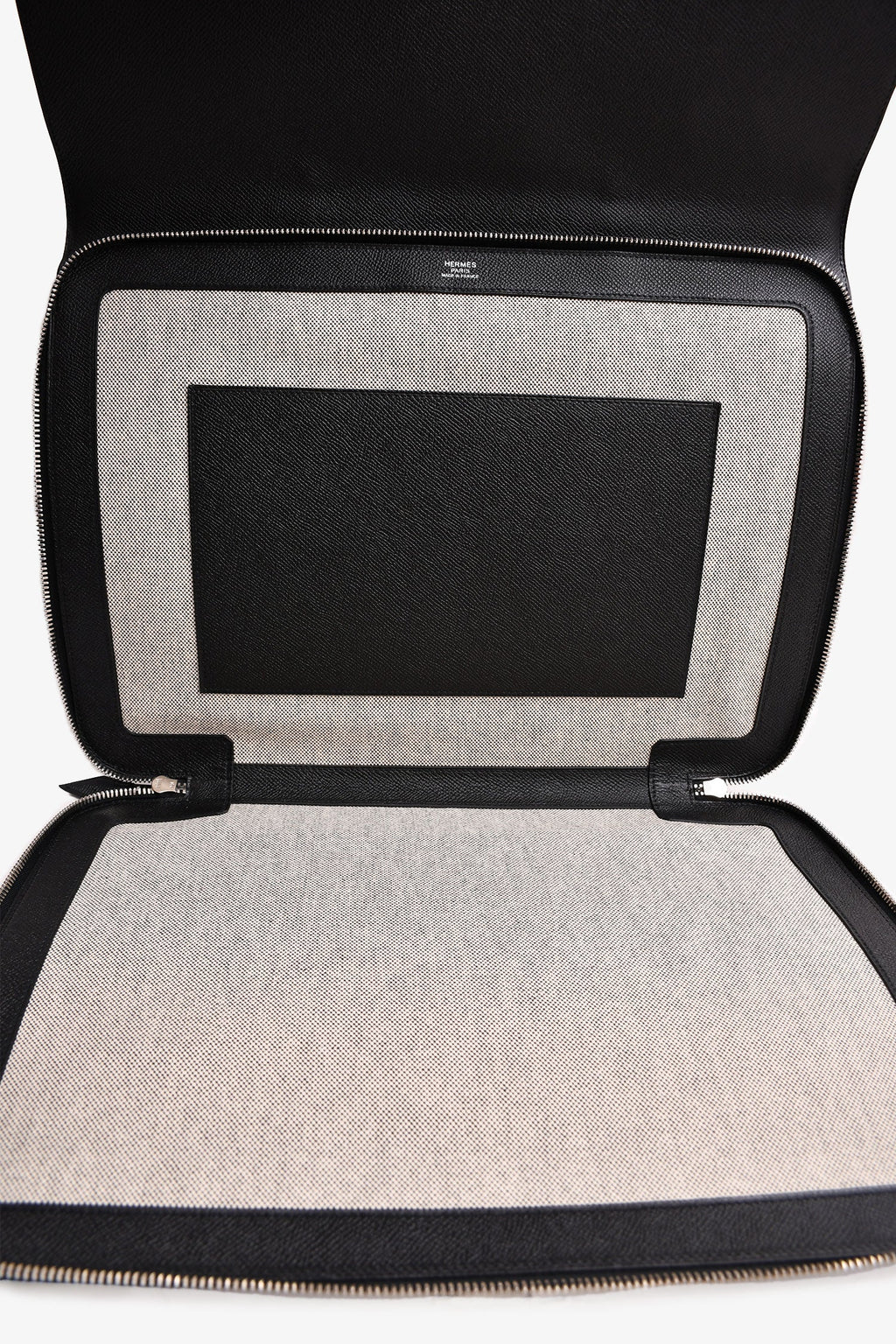 Hermès 2015 Black Epsom Leather Serviette 57 Briefcase