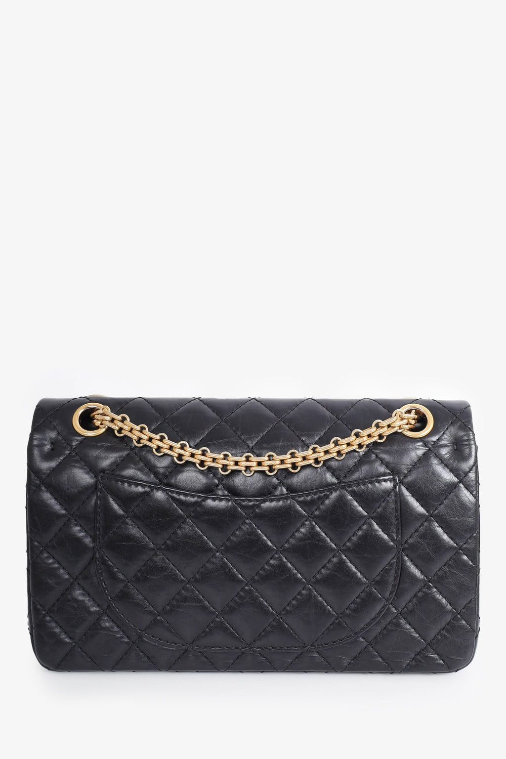 Pre-Loved Chanel™ 2013-14 Black Aged Calfskin 2.55 Reissue Flap Bag