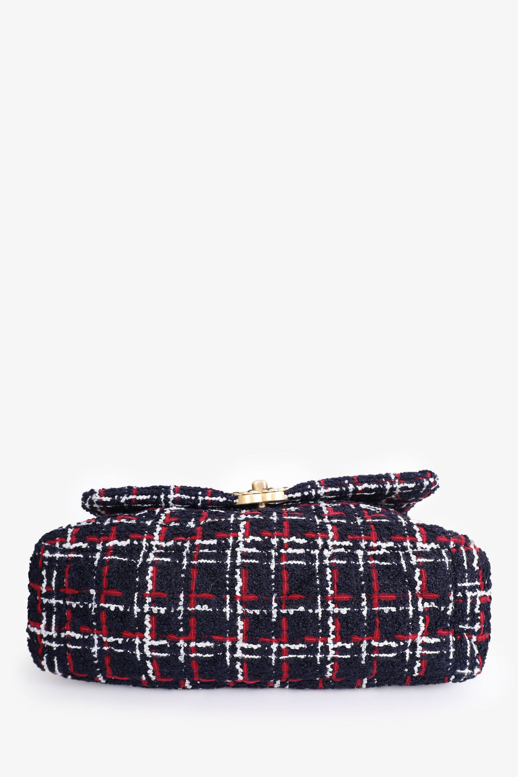Pre-Loved Chanel™ 2019 Navy/Red Tweed Chanel 19 Crossbody Bag