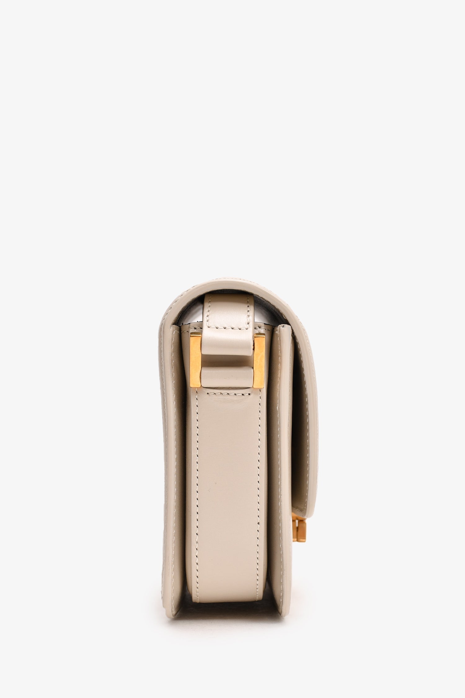 Saint Laurent 2023 White Leather Small Solferino Crossbody
