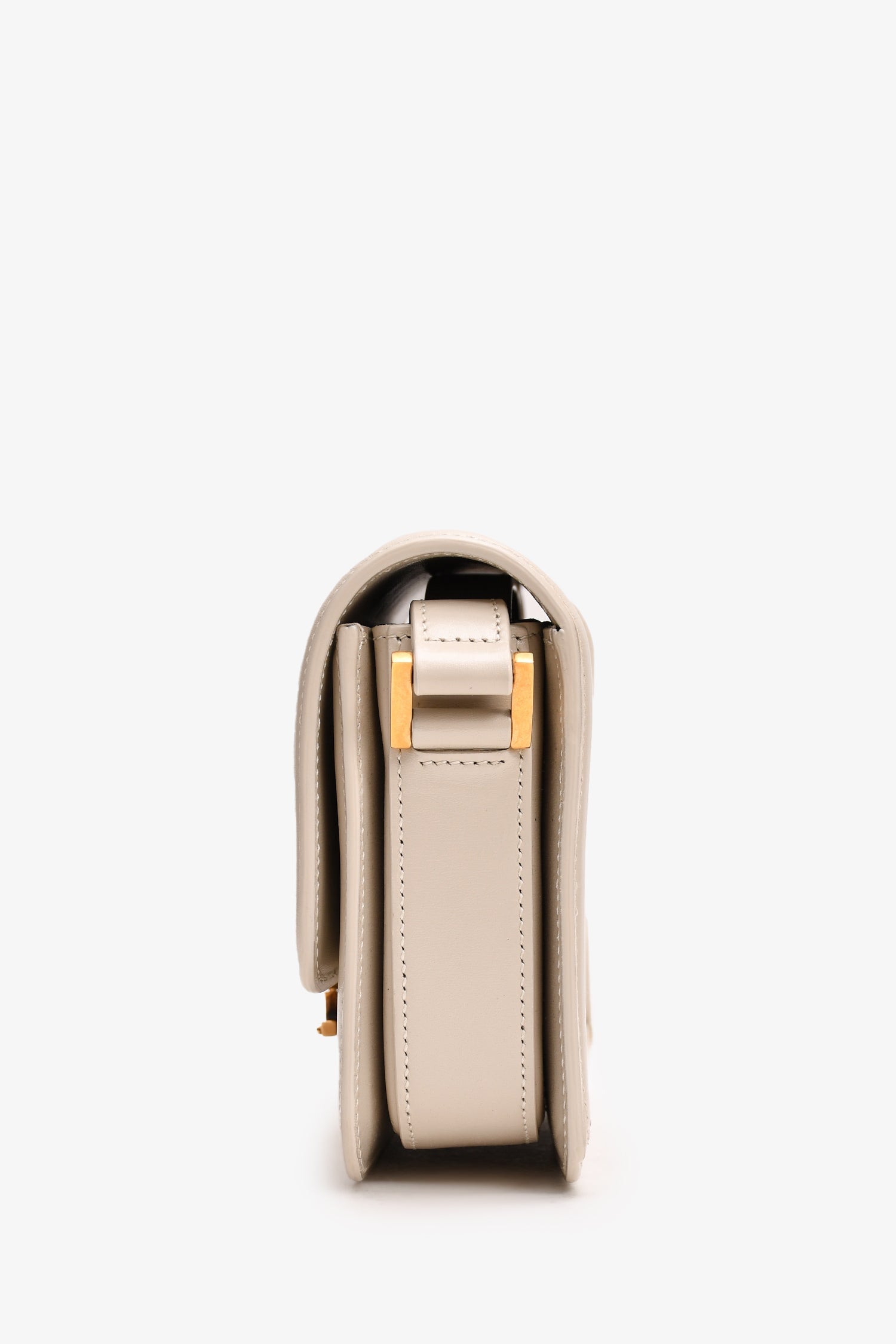Saint Laurent 2023 White Leather Small Solferino Crossbody