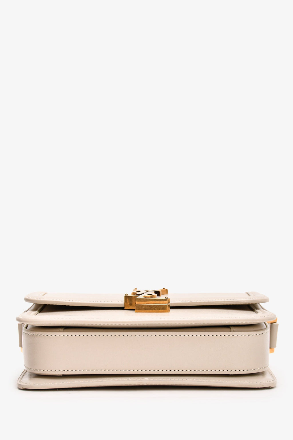 Saint Laurent 2023 White Leather Small Solferino Crossbody