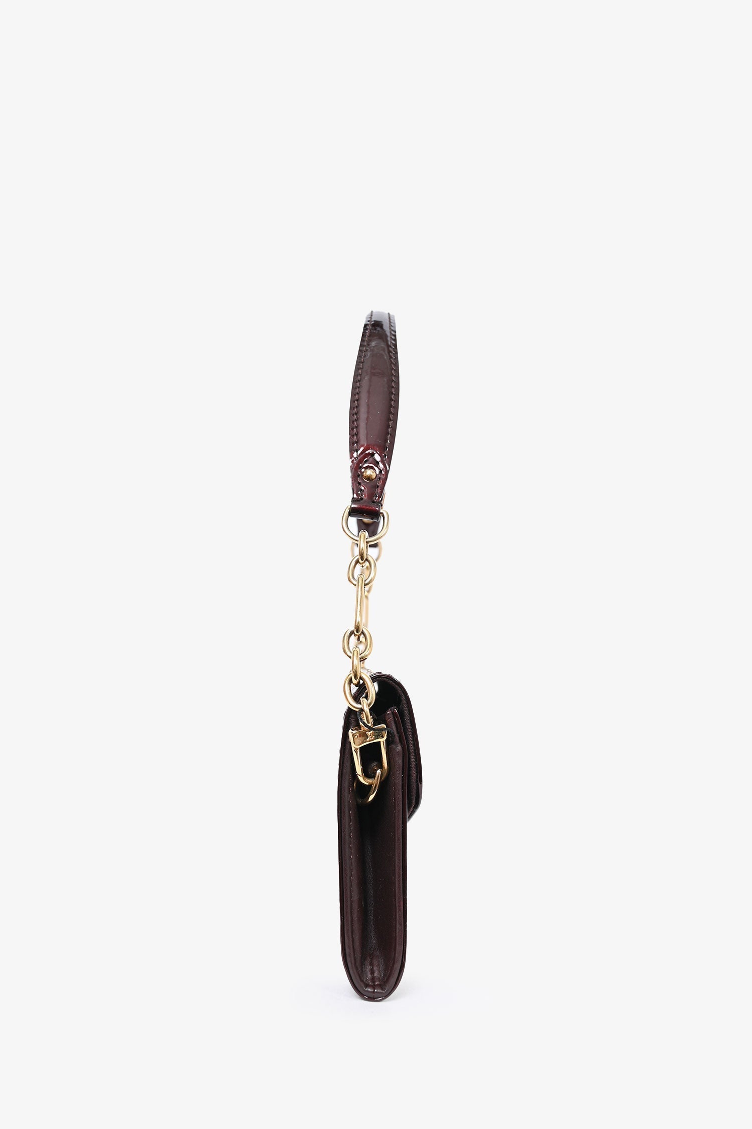 Louis Vuitton 2010 Amarante Vernis Sunset Boulevard Wallet on Chain