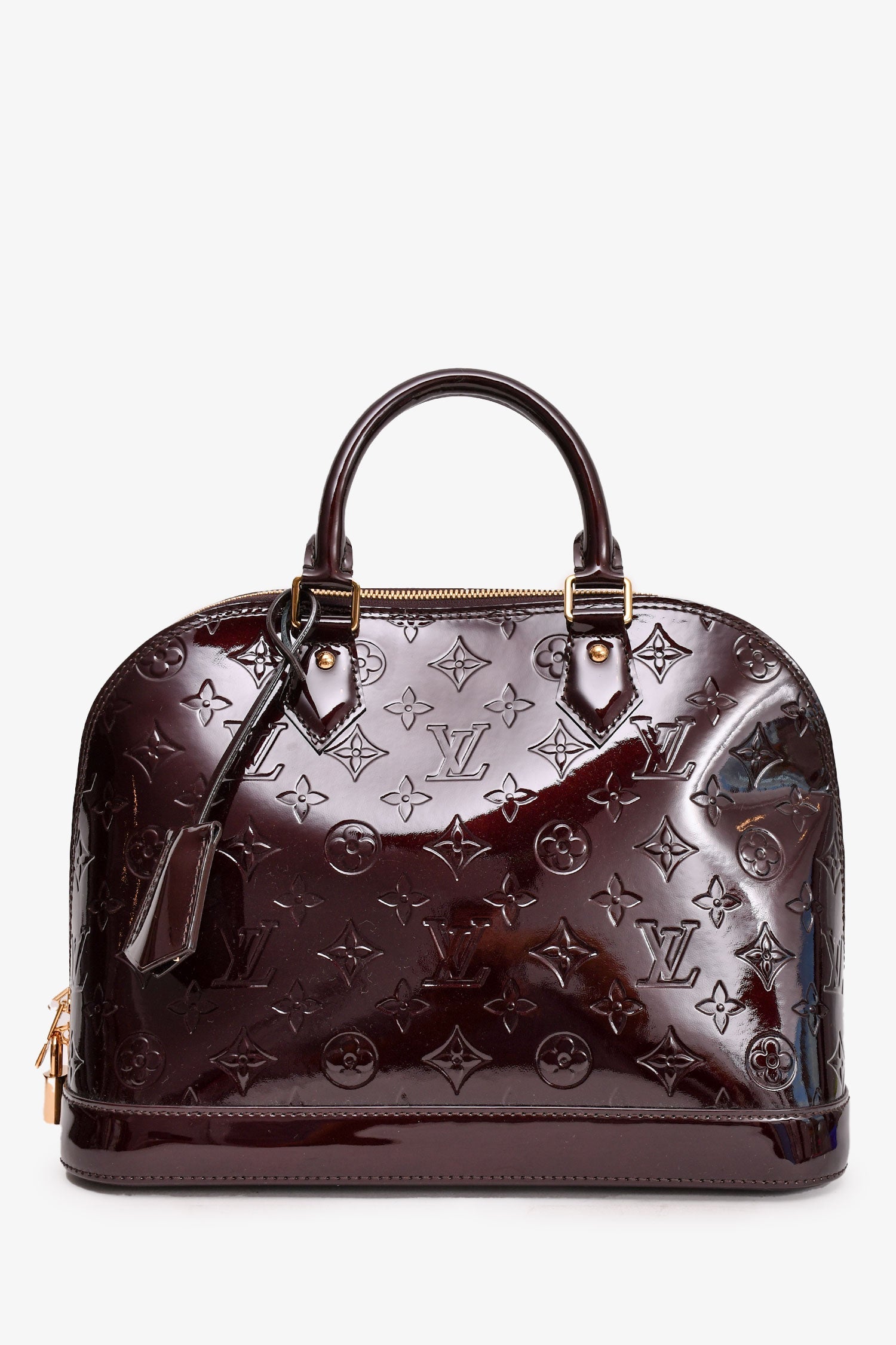Louis Vuitton 2013 Amarnte Vernis Alma Top Handle