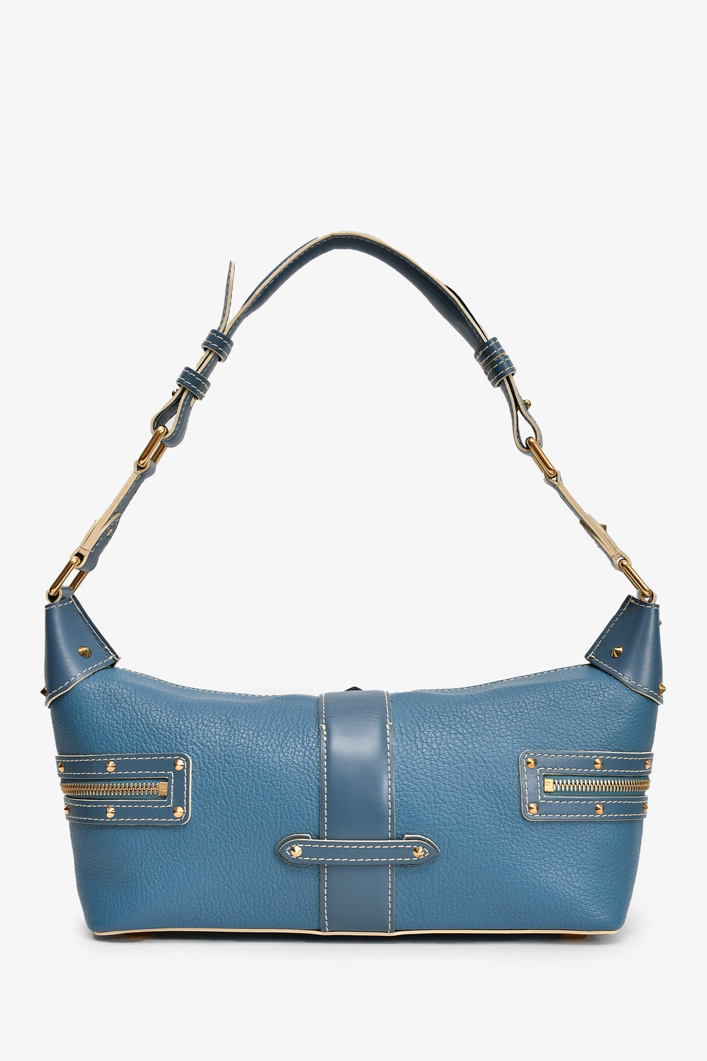 Louis Vuitton 2005 Blue Leather Shauli L'impetueux Shoulder Bag