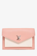Louis Vuitton Pink/White Leather 'Lock Me' Chain Bag